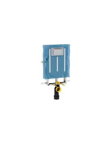 Bati Chasse Encastré 8CM GEBERIT + Plaque de Déclenchement Chromé